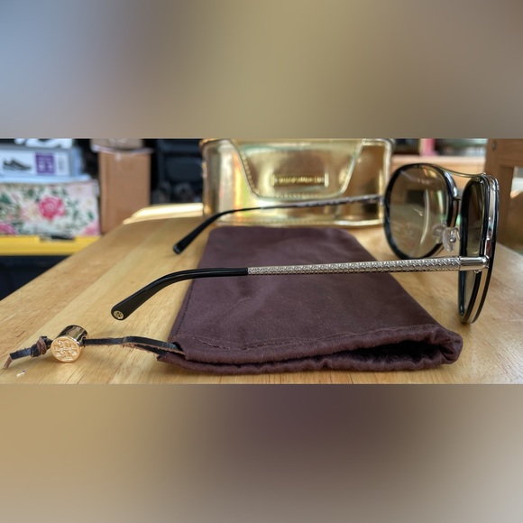 Tory Burch Aviator Black/Silver Sunglasses main image 7